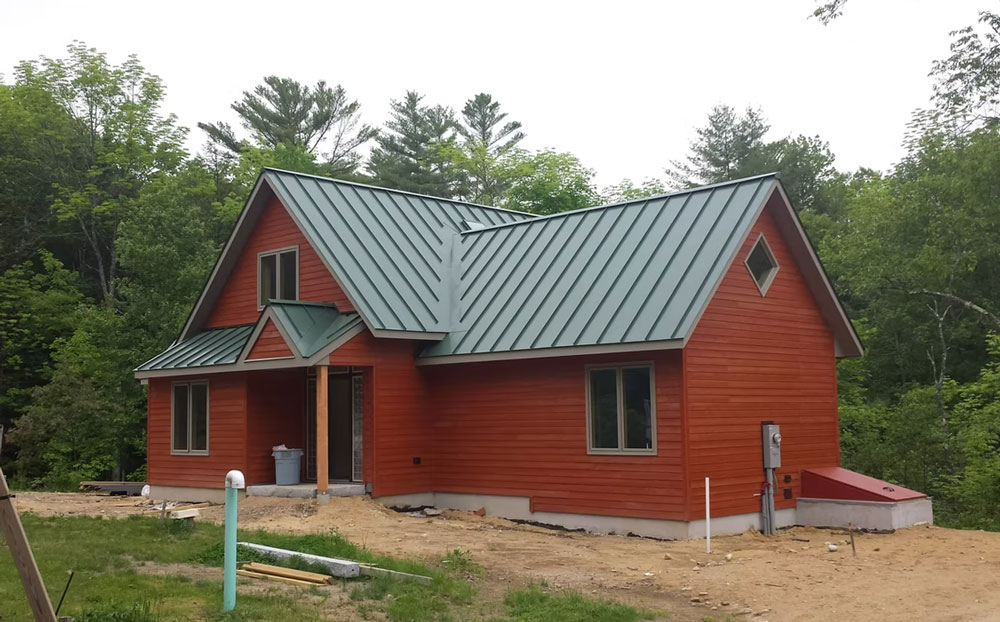 Home Red Siding