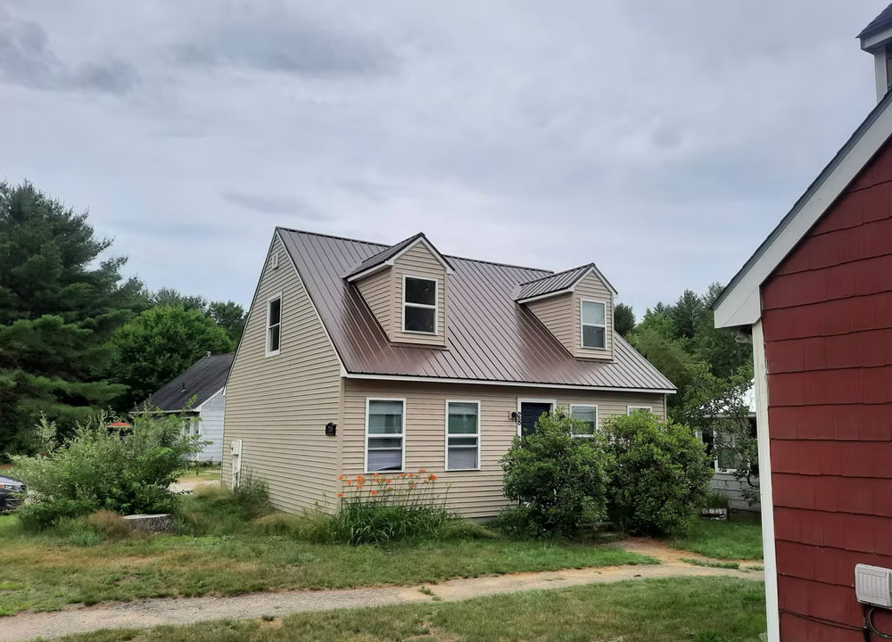 Home With Brown Roof